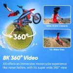 Insta360 X4 8K Camera Motorcycle Bundle - Image 2