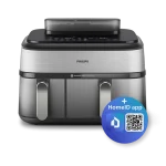 Philips 5000 Series Dual Basket Airfryer NA555/09 - Image 4