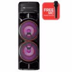 LG XBOOM RNC9, Double Super Bass Boost, Powerful Sound, Karaoke Bluetooth Party Speaker