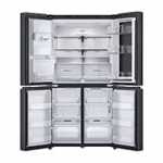 LG Black Glass InstaView, French Door Fridge, Essence Black Steel - Image 11